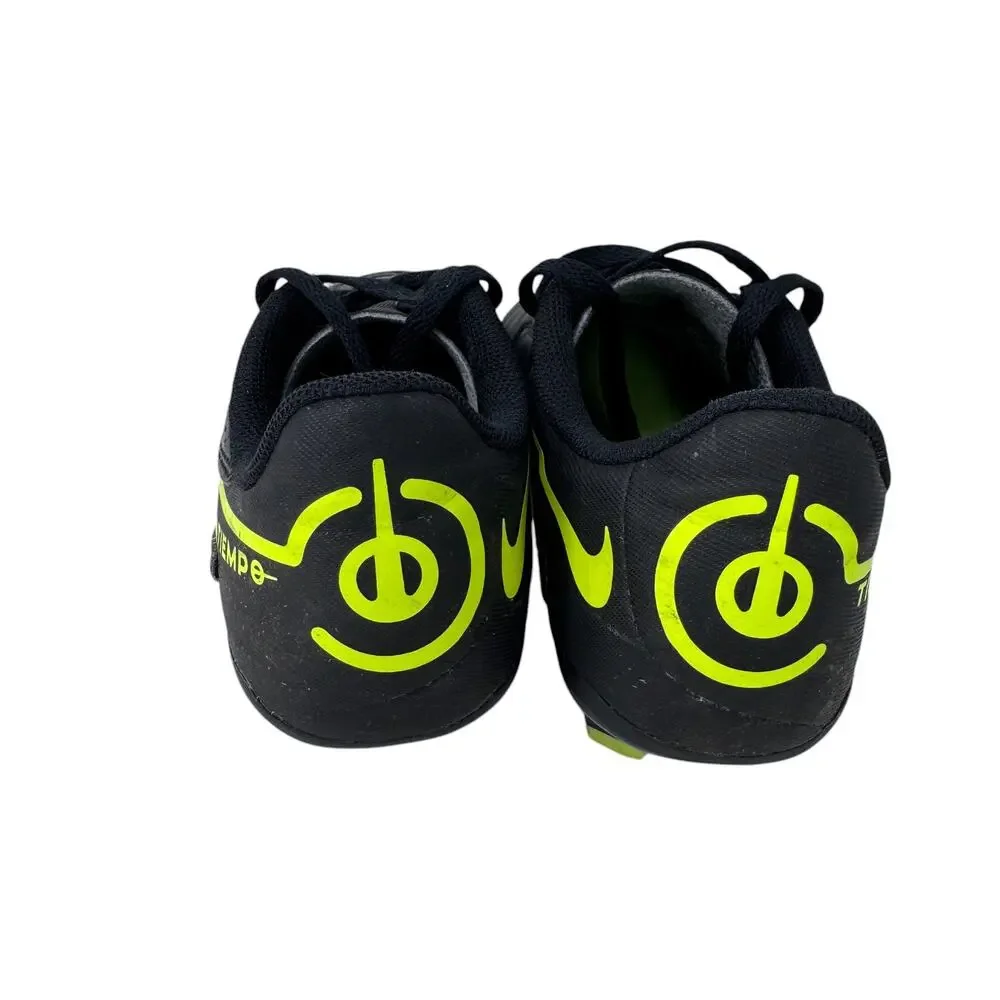 Nike Juniors Tiempo Legend 9 Club Soccer Cleat Youth 1Y Black Lace Up DA1331-070